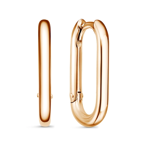 Серьги из серебра 925 пробы с позолотой