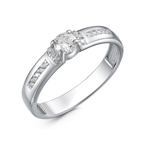 Кольцо из серебра 925 пробы с фианитами