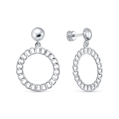 Серьги пусеты из серебра 925 пробы