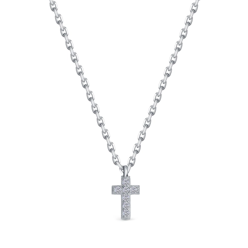 Колье из серебра 925 пробы с фианитами