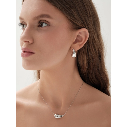 Серьги из белого золота 585 пробы