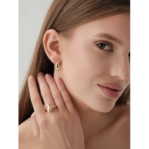 Серьги из желтого золота 585 пробы