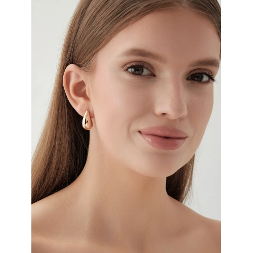 Серьги пусеты из золота 585 пробы