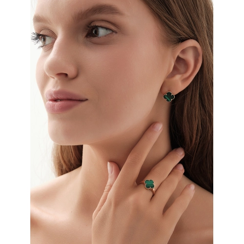 Кольцо (585) малахит