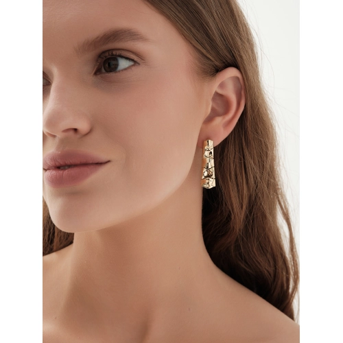 Серьги из желтого золота 585 пробы