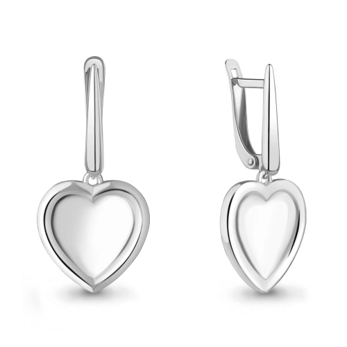 Серьги из серебра 925 пробы с эмалью