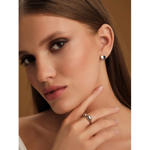 Серьги пусеты из серебра 925 пробы