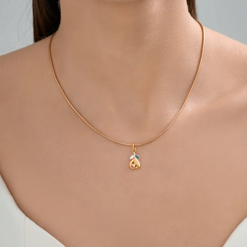 Подвеска из серебра 925 пробы с позолотой, с эмалью и фианитами