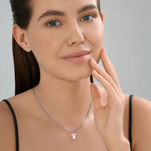 Подвеска из серебра 925 пробы с эмалью