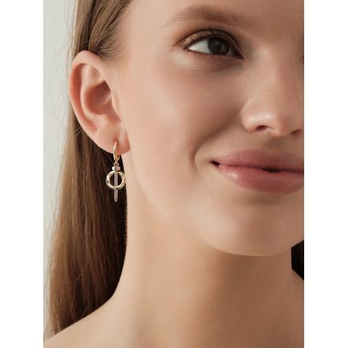 Серьги из желтого золота 585 пробы