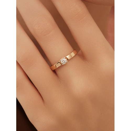 Кольцо из золота 585 пробы с бриллиантами