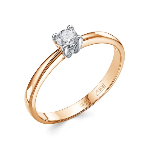 Кольцо из золота 585 пробы с бриллиантами