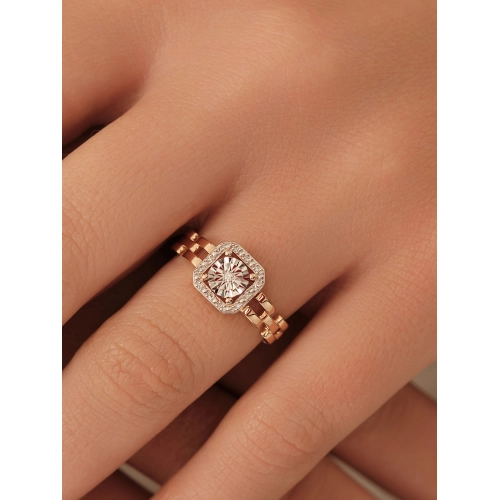 Кольцо из золота 585 пробы с бриллиантами