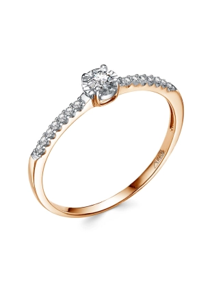 Кольцо из золота 585 пробы с бриллиантами