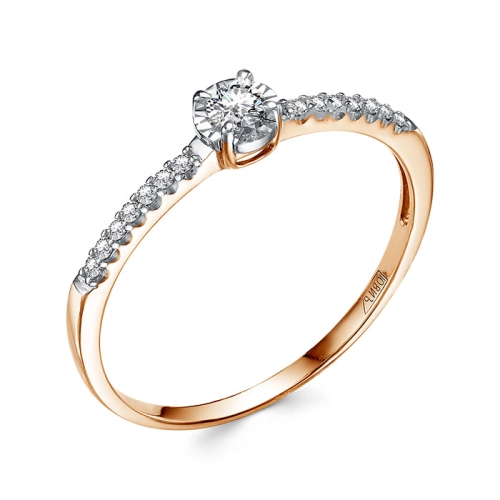 Кольцо из золота 585 пробы с бриллиантами