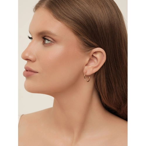 Серьги конго из золота 585 пробы