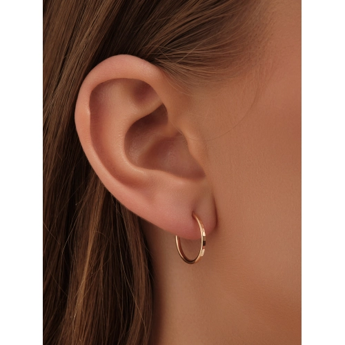 Серьги конго из золота 585 пробы