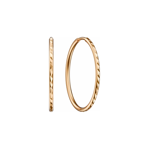 Серьги конго из золота 585 пробы