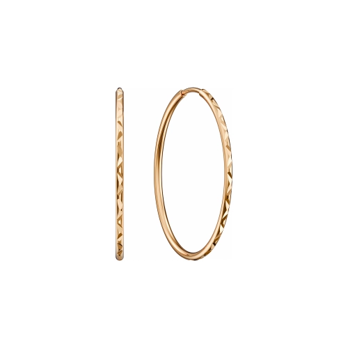 Серьги конго из золота 585 пробы