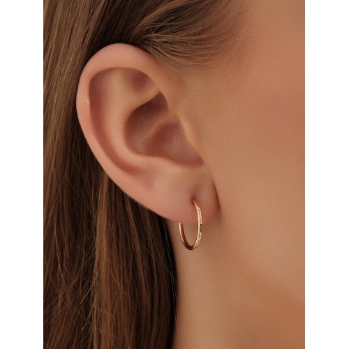 Серьги конго из золота 585 пробы