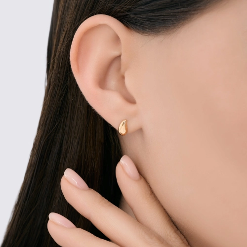 Серьги пусеты из золота 585 пробы