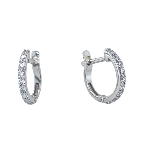 Серьги (585 б) циркон