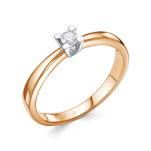 Кольцо из золота 585 пробы с бриллиантами