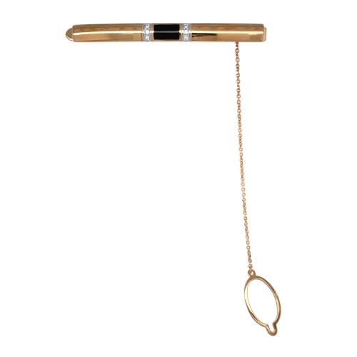 Зажим (585) фианит д/галстука