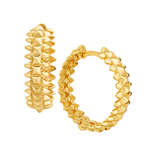 Серьги из желтого золота 585 пробы