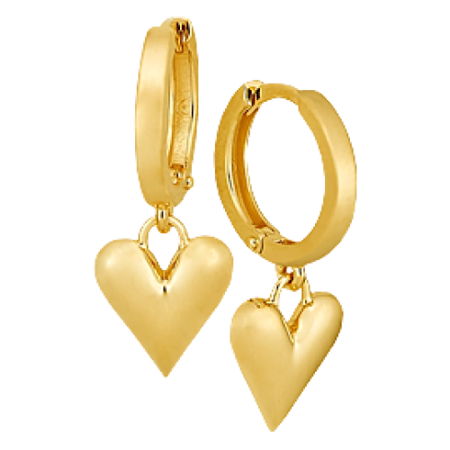 Серьги из желтого золота 585 пробы