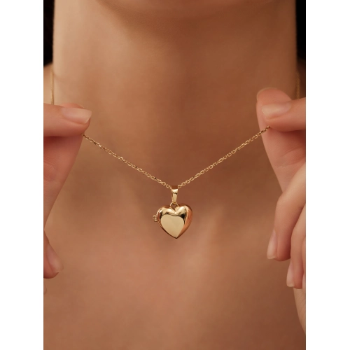 Подвеска-медальон из желтого золота 585 пробы