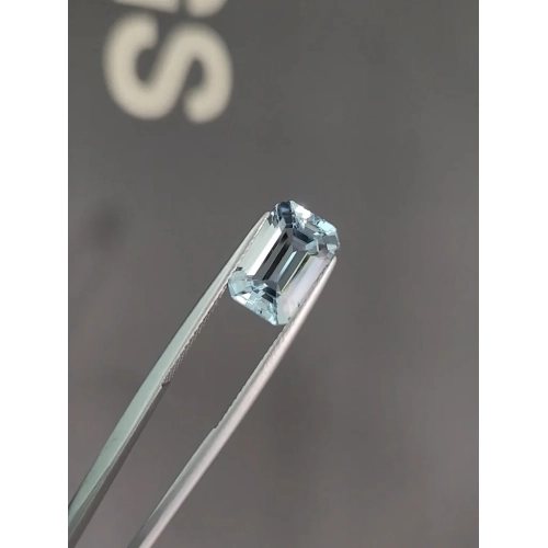 Аквамарин октагон голубой