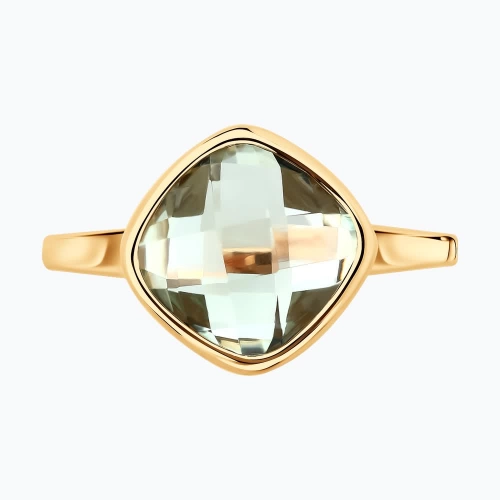 Кольцо (585) празиолит