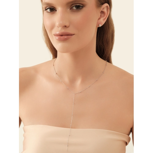 Колье сотуар из серебра 925 пробы