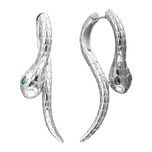 Серьги из серебра 925 пробы с цветными цирконами