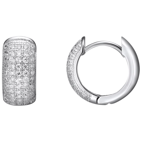 Серьги из серебра 925 пробы с цирконами