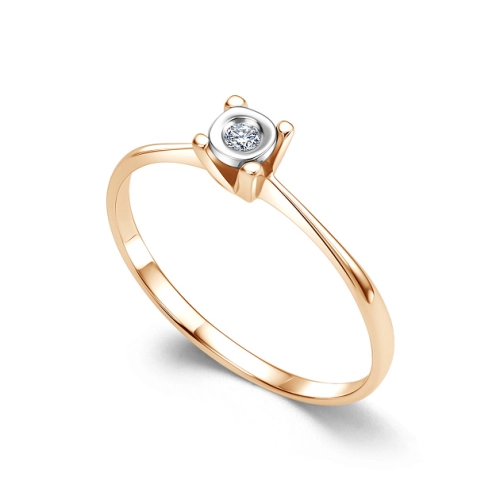 Кольцо из золота 585 пробы с бриллиантами