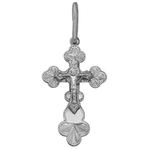Подвеска Крест из серебра 925 пробы
