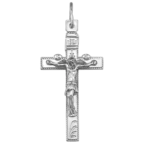 Подвеска Крест из серебра 925 пробы