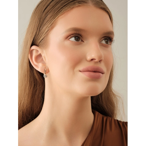 Серьги из золота 585 пробы с бриллиантами