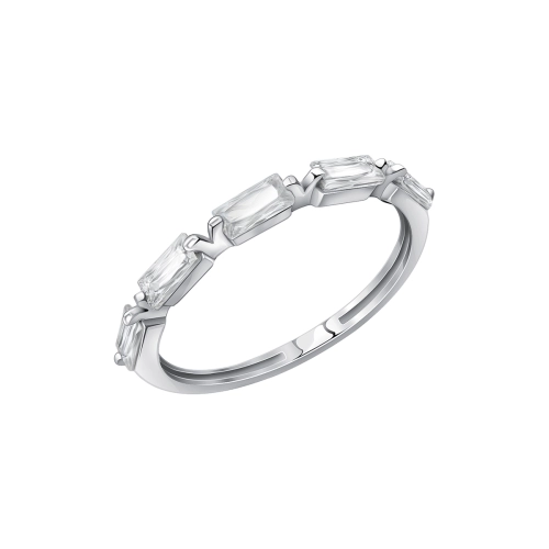 Кольцо из серебра 925 пробы с фианитами