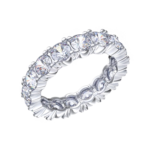 Кольцо из серебра 925 пробы с фианитами