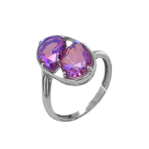 Кольцо из серебра 925 пробы с ситаллом