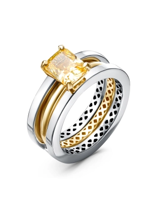 Кольцо (585 б) бриллианит