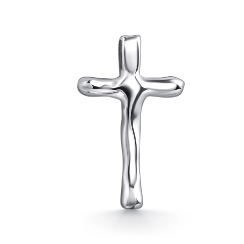 Подвеска декоративный крест из серебра 925 пробы