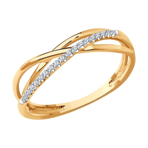 Кольцо из золота 585 пробы с бриллиантами