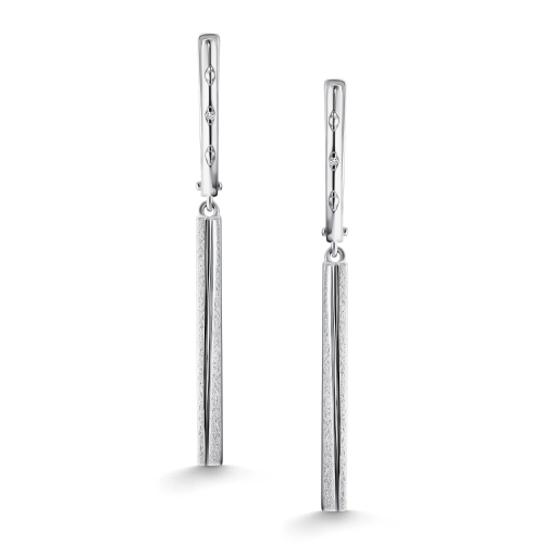 Серьги из серебра 925 пробы с бриллиантами
