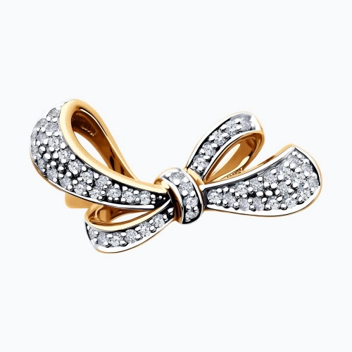 Кольцо из золота 585 пробы с бриллиантами