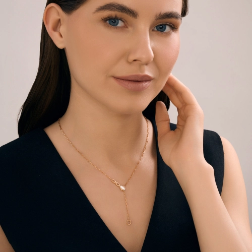 Колье из золота 585 пробы с бриллиантами