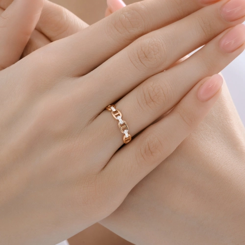 Кольцо из золота 585 пробы с бриллиантами